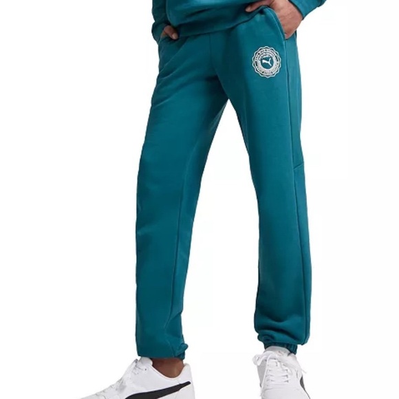 Puma Men's Vintage Logo Sport Fleece Pants - L - New - Picture 1 of 5
